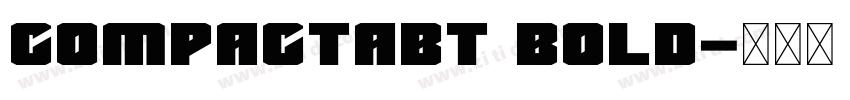 CompactaBT Bold字体转换